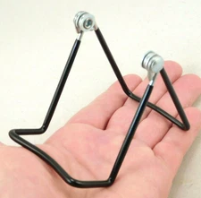 Easel Display Stand Adjustable Small Size Black Vinyl on Metal