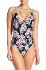 Rip Curl Women's Lovely Day One Piece Black Floral Size Medium M - GSILC8