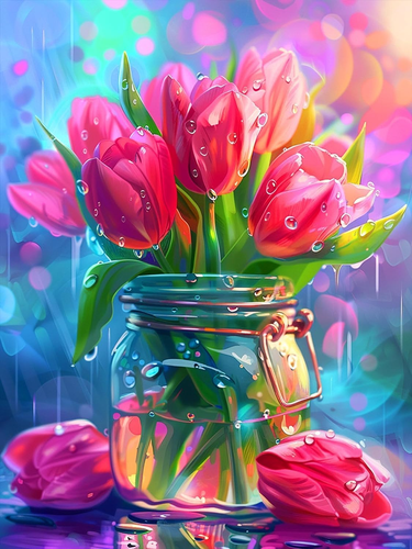 Diamond Painting Kits for Adults DIY 5D Diamond Art Paint with round Diamonds Fu