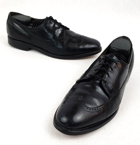 Allen Edmonds Wingtip Dress Shoes 👞 Mens 9 C Richmond Black Leather Oxford 👞 - Picture 12 of 12