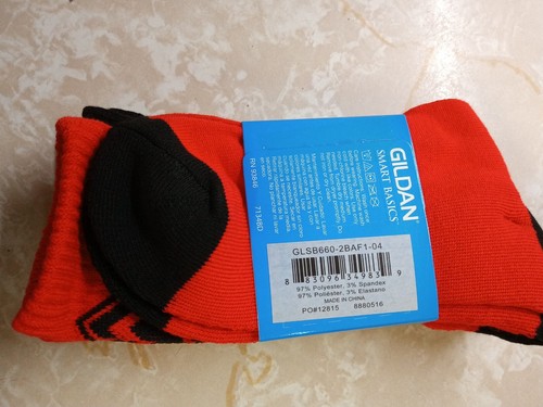 Gildan 2 pair Smart Basics Boys GAME SOCKS Arch Support, Cushioned Comfort 3-9 - Picture 3 of 7