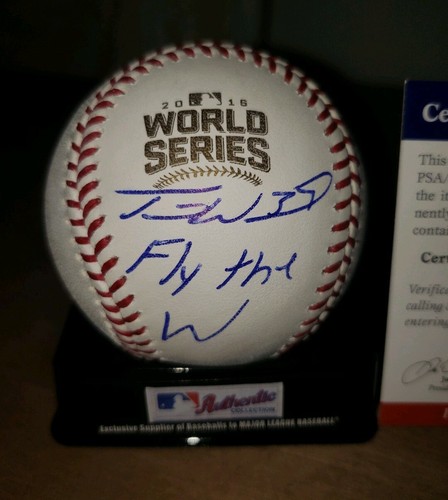TRAVIS WOOD signed Auto 2016 World Series Baseball CHICAGO CUBS w/ COA PSA PROOF - Bild 5 von 5