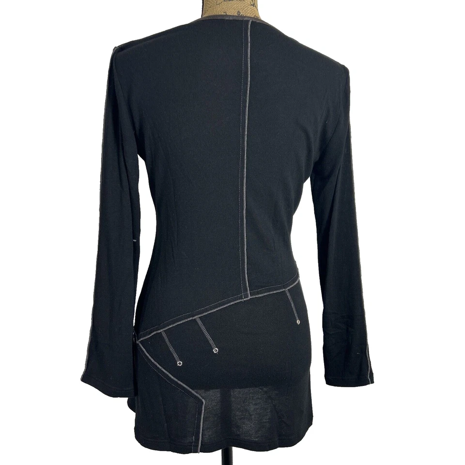 VEX Collection Top 38 棕色黑色长 Sl 法国动物印花麂皮绒可摇滚 — 第 4/4 张图片