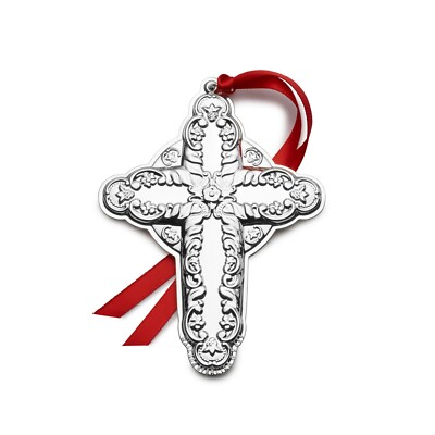Wallace 2022 Sterling Silver Annual Cross Ornament, 27th Ed Wallace 2022 Sterling Silver Annual Cross Ornament, 27th Ed