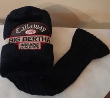 CALLAWAY GOLF CLUB HEAD COVER BLACK GREAT BIG BERTHA Sole Plate WAR BIRD