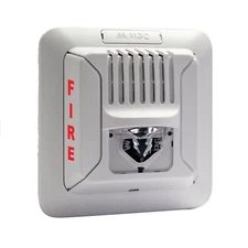 Mircom FHS-400 Wall Mount Fire Alarm Horn + LED Strobe - White 24V | FHS-400-WW