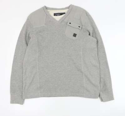 Dissident Herren Sweatshirt grau Baumwollmischung Größe M