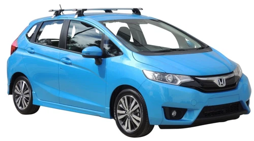 2xBLACK Roof racks for Honda Jazz Aug 2014 - 2020 / Aerodynamic Cross bar - Picture 3 of 4