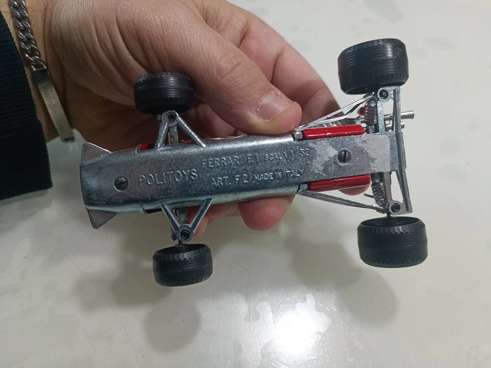 Politoys Ferrari F.1 Scala 1:32 Art F2 Toy Car Vintage Italy ‘70 - Immagine 4 di 4