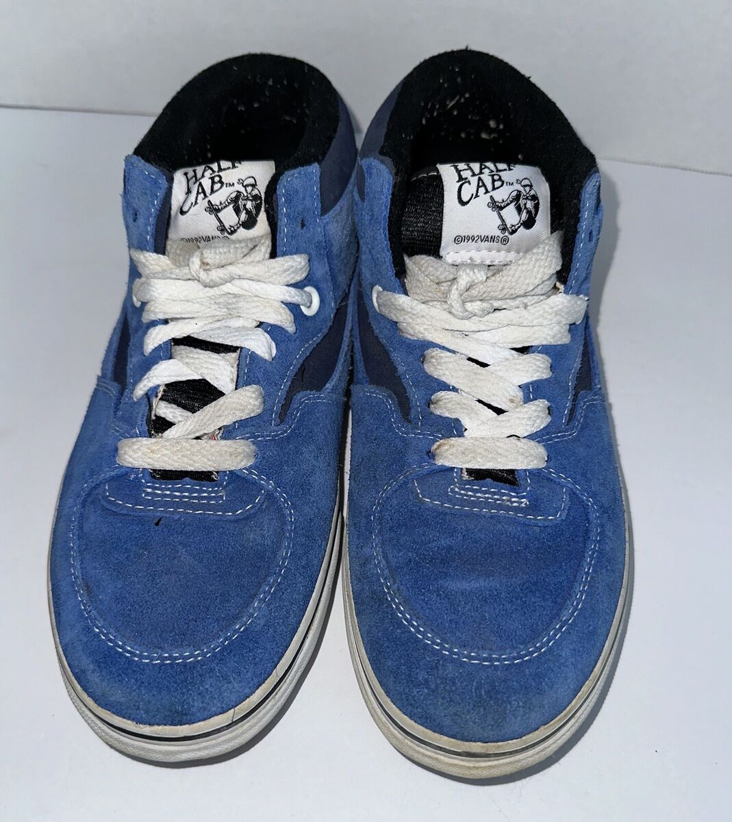 VTG 90s VANS 1992 Half Cab Men's 7 Blue Suede Skateboarding VTG 90s VANS 1992 Half Cab Men's 7 Blue Suede Skateboarding