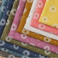 Leinen Baumwolle Stoff Blumenmuster Kleid Rock Bekleidung Handarbeiten 55'' Von