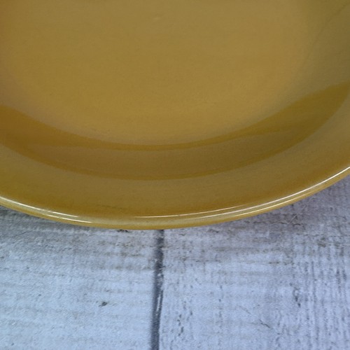 Housewares International CULINARY COLORS Solid Yellow Ceramic Salad Plates Set 3 - Picture 13 of 15