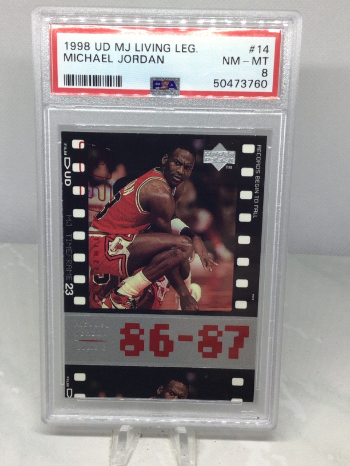 1998 Upper Deck Living Legend #14 Michael Jordan PSA 8 (2 in all grades)