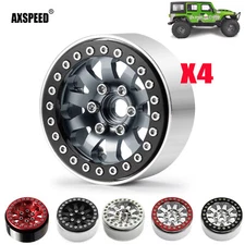 AXSPEED 1.9'' Alloy Beadlock Wheel Rims for SCX10 TRX-4 D90 1:10 RC Crawler #15