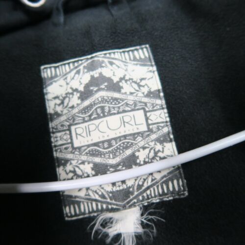 Ripcurl Mens Denim Jacket M Medium Black Full Zip Hoodie Long Sleeve Outerwear - Picture 3 of 9