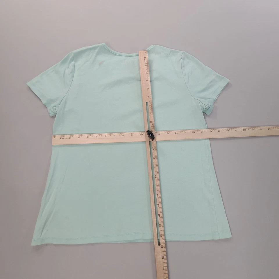 Camisa Ciervo Blanca Mujer Grande Azul Verde Informal Exterior Ligera Damas Foto 3 de 4