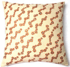 Anke Drechsel Kissen Crem Teil Metallic Bestickt Naturseide Cushion Pillow Beige