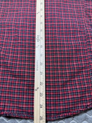 Tommy Hilfiger Womens Button Down Plaid Shirt Sz 8 Long Sleeve Red Western Ranch - Picture 11 of 14