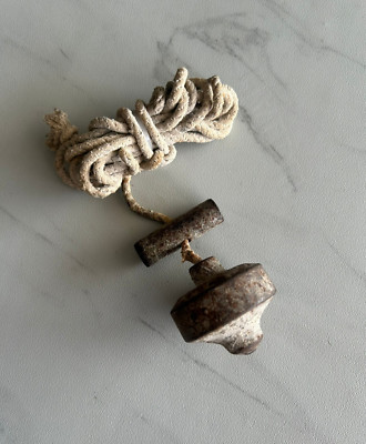 Vintage seltenes Eisen Plumb Bob Maurer Zimmermann Nivellierwerkzeug
