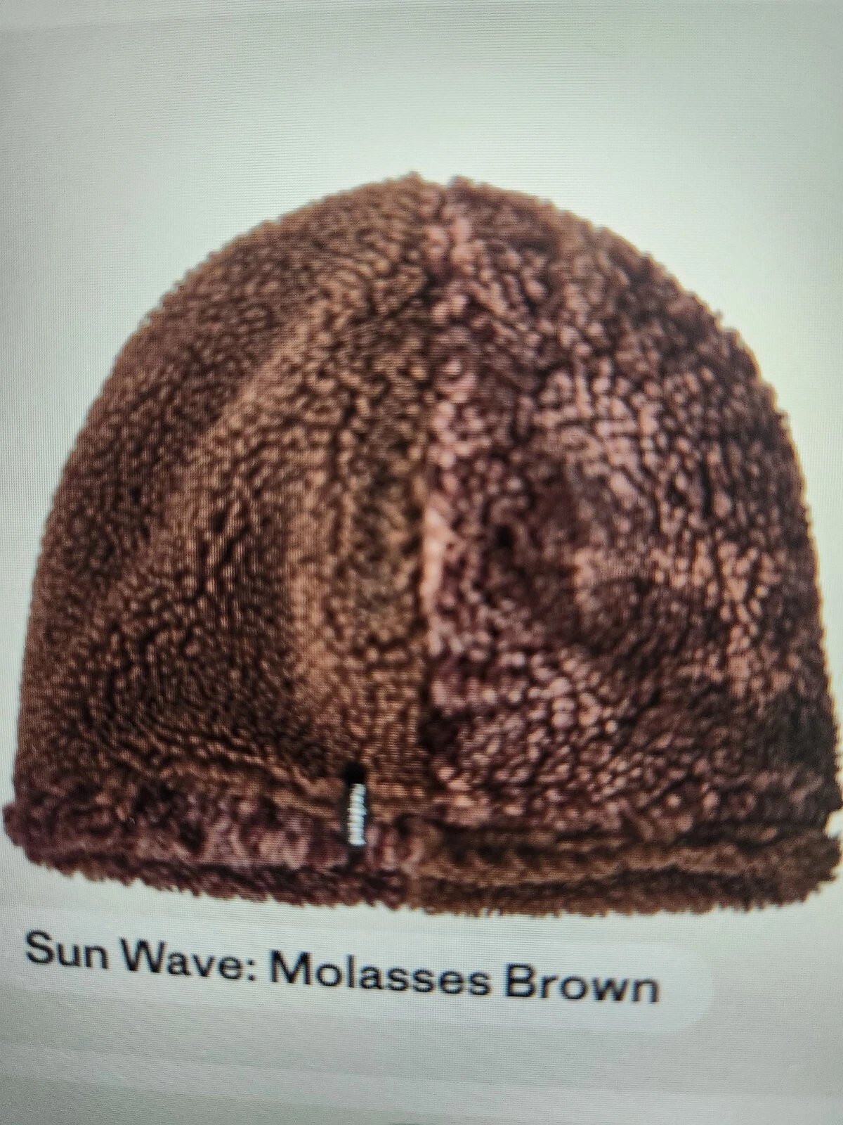 PATAGONIA Range Beanie Molasses Brown High Pile Fleece Size Small