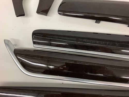 17-22 Volvo S90 Flame Birch 7pc Wood Trim Set Long Rear Doors 31366679 - Picture 6 of 8