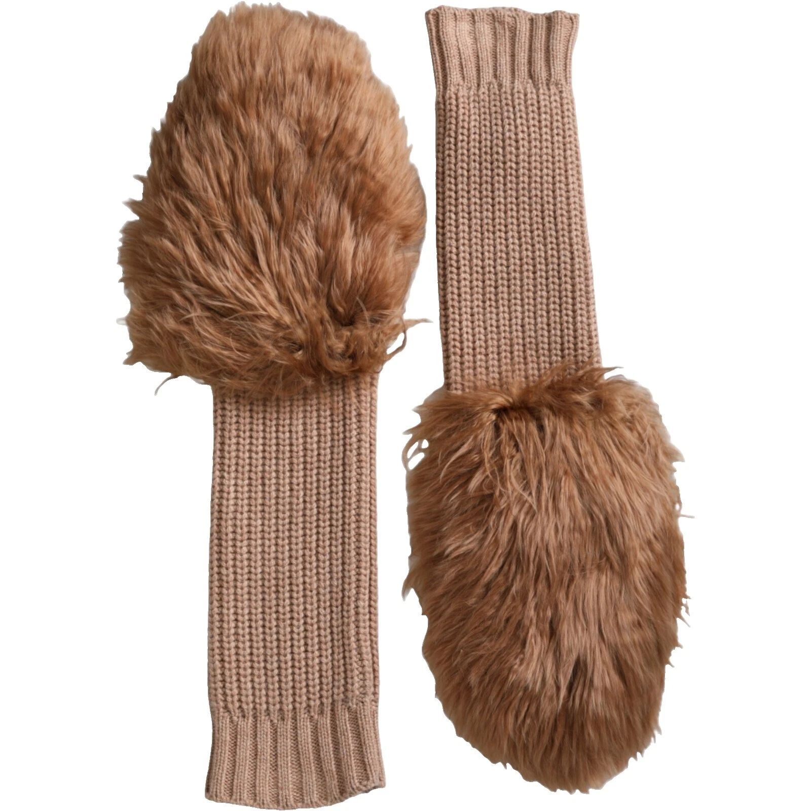 Marrón Piel Talla única Guantes y mitones para Mujeres