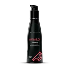 Personal Lubricant Wicked Aqua Watermelon Flavored Water-Based Lube 4oz
