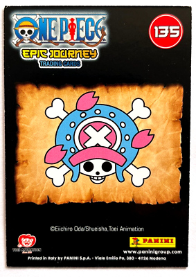 2022 ONE PIECE Epic Journey Panini Card #135 CHOPPER WANTED Italy