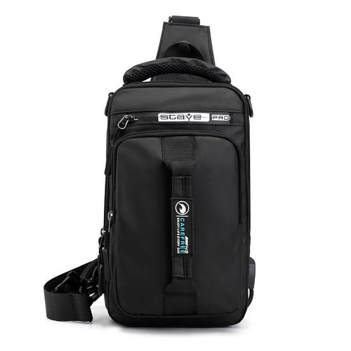 Herren Crossbody Sling Bag Schultertasche Brusttasche Rucksack Sporttasche - Bild 14 von 17