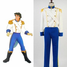 Hot The Little Mermaid Prince Eric Cosplay Costume Attire Outfit Men Full Set