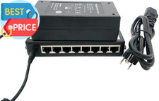 8-Port Passive Power over Ethernet Poe Injector Adapter with 48V 65W Power Supp