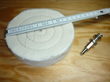  Glanz  Polierscheibe  Baumwolle 125mm für Bohrmaschine Polier-Aufsatz 