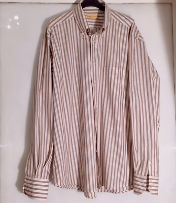 Romeo Gigli Camicia A Righe In Cotone 100% XL