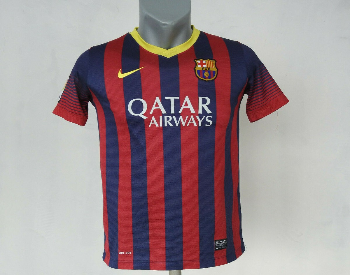 FC Barcelona バルセロナ NIKE ユニフォーム 2014 M FC Barcelona 2013 - 2014 Home Jersey Nike Shirt Size Boys L