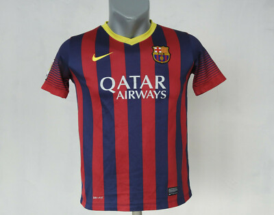 FC Barcelona 2013 - 2014 Home Jersey Nike Shirt Size Boys L Soccer