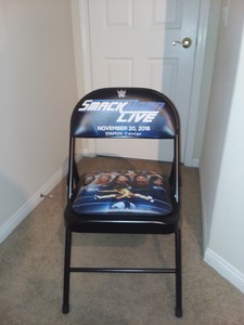 Details About Wwe Ringside Chair Ringsider Experience Smackdown Live Folding Chair