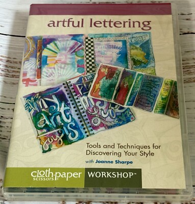 Artful Lettering Joanne Sharpe Interweave DVD Tools And Techniques Cloth Paper