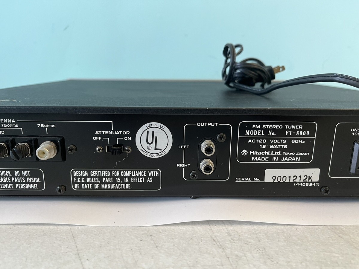 Hitachi FT-8000 Stereo Tuner Legend | Vintage | Excellent