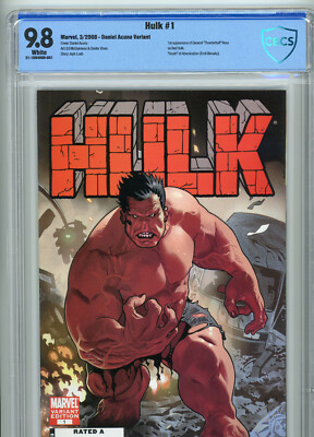 Hulk #1 (Marvel 2008) | 9.8 NM/MT | Acuna Cover | 1st Red Hulk