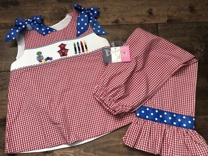 red gingham school blouse