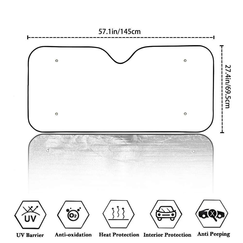 Eyes Toothless Car Sun Shade, Movie Auto Sunshade, Trip Accessory