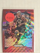 2019-20 Prizm Basketball #156 Pascal Siakam Red Wave Prizm Raptors Color Match