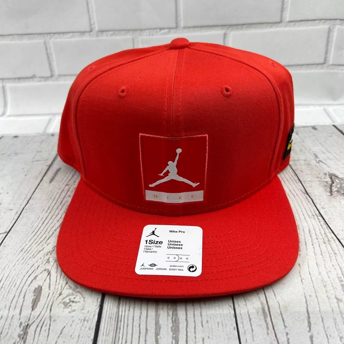 Air Jordan Pro Red Fire Jumpman Hat Snapback Cap New Men