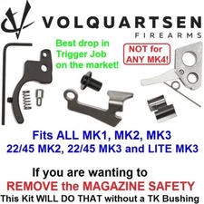 VOLQUARTSEN Accurizing Kit Ruger Mark 1 2 3, 22/45 LITE Black Trigger MK VC2AK-B