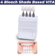 Dental Bleach Shade Guide 4 Colors Bleached Chart Teeth Whitening Based Vita