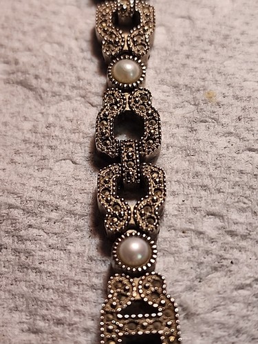 Armitron Now Pearl Face Watch 753H Swiss Movement AS IS Rhinestone - Picture 6 of 14