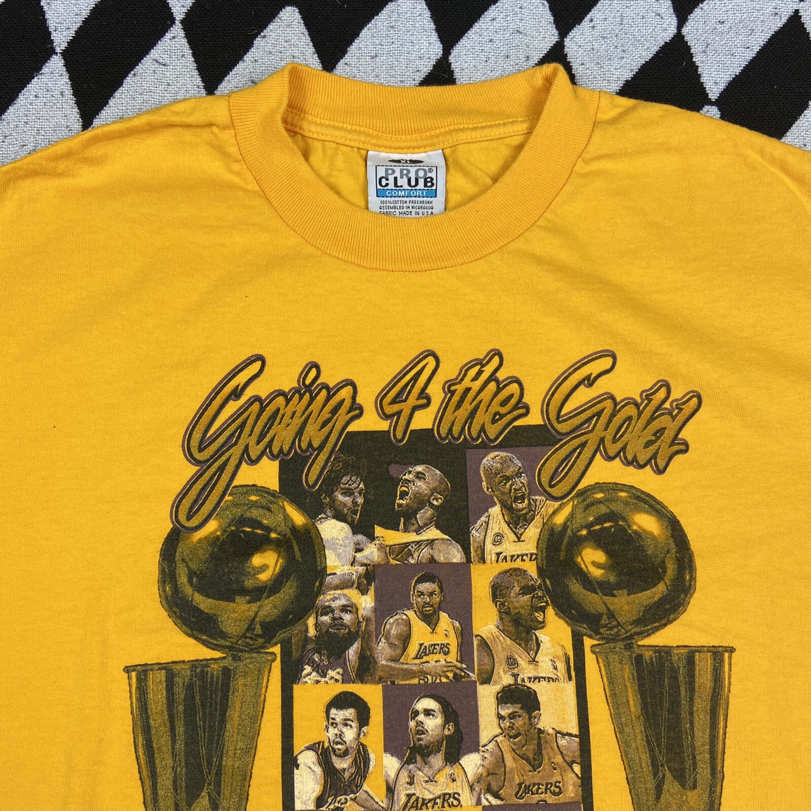 Vintage Los Angeles Lakers Kobe Rap T Shirt Back 2 Ba Gem