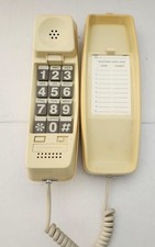 Vintage 1970  s Conair PR5001 Yellow Phone Big Button Corded Wall Telephone