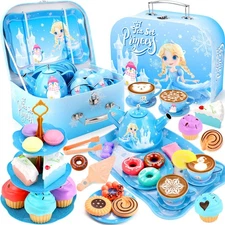 Tea Party Set for Little Girls Toys, Toys for Girls Gifts, Tea Sets for Toddl...