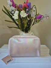 Ulta Beauty Makeup bag "M size" in Iridescent Misty Rose, zipper New  Cute 